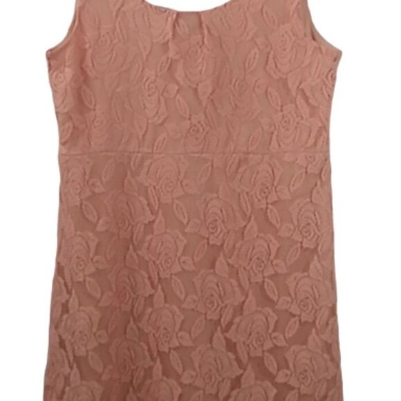 Maurices Women's Peach Lace Sleeveless Scoop Neck Empire Waist Dress XL - Picture 7 of 10